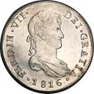 8 Reales - Fernando VII (bust of Fernando VII)