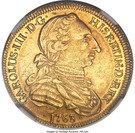 4 Escudos - Carlos III (bust of Carlos III, rat nose type)