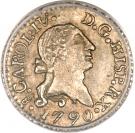¼ Real - Carlos IV (bust of Carlos III)