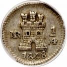 ¼ Real "Cuartillo" - Carlos IV