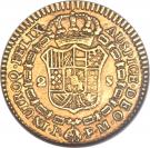 2 Escudos - Fernando VII (portrait of Carlos IV)