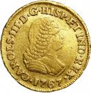 1 Escudo - Carlos III (portrait of Fernando VI)