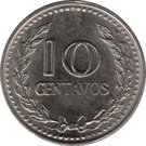 10 Centavos (continuous legend; small letters)