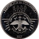 5000 Pesos (200 years of independence of Cundinamarca)