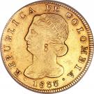 8 Escudos (Republic of Colombia, Republic of Nueva Granada)