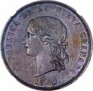 16 Pesos (Copper pattern strike, Republic of Nueva Granada)