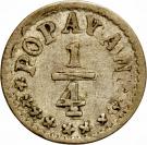 ¼ Decimo ("Cuartillo", United States of Colombia)
