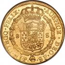 8 Escudos - Carlos IV (portrait of Carlos III)