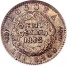½ Decimo (United States of Colombia)