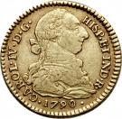 2 Escudos - Carlos IV (portrait of Carlos III)