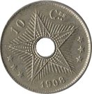 10 Centimes - Léopold II