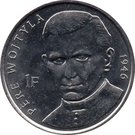 1 Franc (Pope John Paul II in 1946)