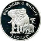 5 Dollars - Elizabeth II (Endangered Wildlife)