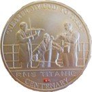 1 Dollar - Elizabeth II (RMS Titanic Centenary -  Near My God to Thee)