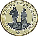 1 Dollar - Elizabeth II (Queen Elizabeth in casual clothes & Prince Philip with crook)