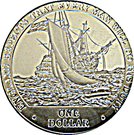 1 Dollar - Elizabeth II (Two ships at sea)