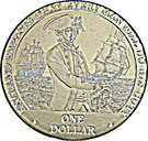 1 Dollar - Elizabeth II (Nelson & Ships)