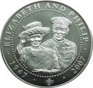 1 Dollar - Elizabeth II (Queen Elizabeth waving & Duke of Edinburgh in uniform)
