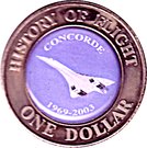 1 Dollar - Elizabeth II (History of flight)