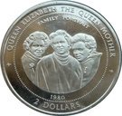 2 Dollars - Elizabeth II (1980 Family Portrait)