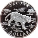 5 Dollars - Elizabeth II  (Jaguar)