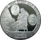 1 Dollar - Elizabeth II (Nelson at Desk)