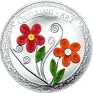 2 Dollars - Elizabeth II (Quilling Art - Flowers)