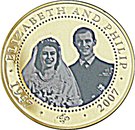 1 Dollar - Elizabeth II (Wedding Day)