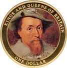 1 Dollar - Elizabeth II (King James)