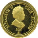 1 Dollar - Elizabeth II (2 Euro Vatican Benedict XVI)