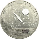 5 Dollars - Elizabeth II (Brenham Pallasite Meteorite)