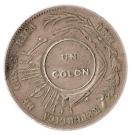 1 Colón (Counterstamped Coinage)