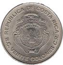 20 Colones (25 Years Central Bank)