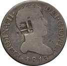 2 Reales (Countermark on Spanish - Madrid 2 Reales, KM#474.3)