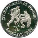 5 Pesos (XIV Winter Olympics - Sarajevo 1984 - Ice Hockey)