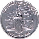 1 Peso (XIV Winter Olympics - Sarajevo 1984 - Olympus Goddess)