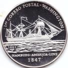 10 Pesos (First Post Service - ship Washington)