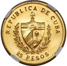 25 Pesos (José Martí; Piedfort)
