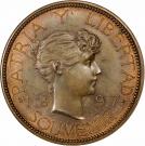 Souvenir Peso (Date widely spaced; Bronze pattern)