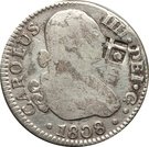 2 Reales (Countermark on Spain - Seville 2 Reales KM# 412.2)