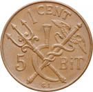 1 Cent / 5 Bit - Christian X