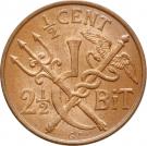 ½ Cent / 2½ Bit - Christian IX