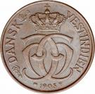 1 Cent / 5 Bit - Christian IX