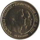 20 Kroner - Margrethe II (4th portrait; Marriage of Crownprince)