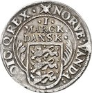 1 Mark Dansk - Christian IV (Helsingør mint)