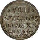 8 Skilling Dansk - Christian V