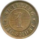 1 Skilling Rigsmont - Frederik VII