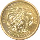 10 Kroner - Margrethe II (4th portrait; The Shadow)