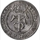 4 Mark Dansk - Frederik III (Type V)