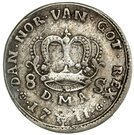 8 Skilling Dansk - Frederik IV (Type II)